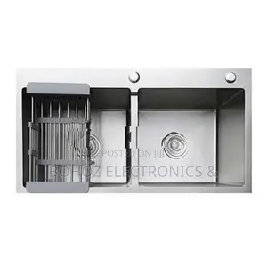 Euro Kitchen Sink Stainless Steel 78*43 (Silver) - 58984