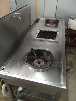 SS Three Burner Cooker Table