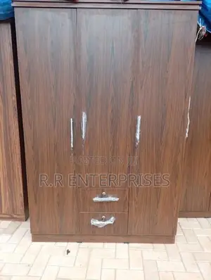 3D Brown Melamine Wardrobes