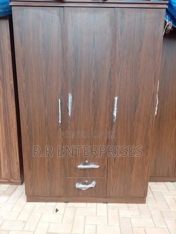 3D Brown Melamine Wardrobes