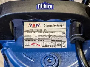 VBW 1HP 1" QDX Clean Clear drinking Water Submersible Pump Jabos Motor