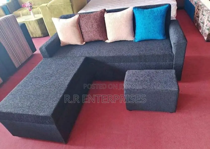 New Modern Colour Sofa Set with Stool Pillow