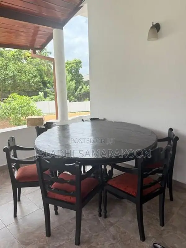 Jack Wood Dining Table with 6 Chairs