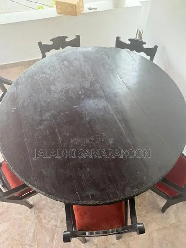 Jack Wood Dining Table with 6 Chairs