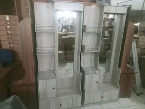 Melamine Dressing Table with Cupboard