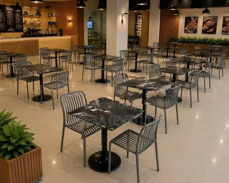 Modern Restaurant Table with Chair Set