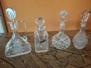 Four 30% Lead Crystal Decanter Set