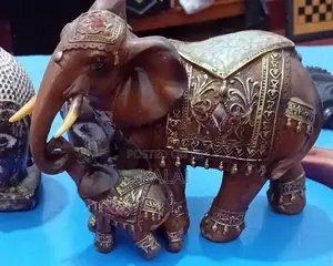 Decorative Elephant Pair Table Decor
