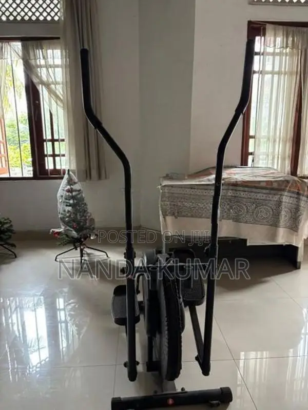Home Gym Setup (OrbiTrek Elliptical + Ab Shaper Multi-Gym Bench)