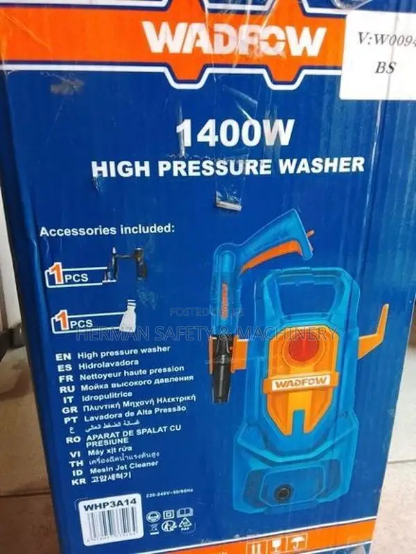 WADFOW 1400W High Pressure Washer Herman PT 1009