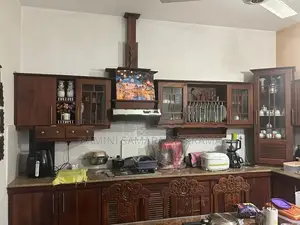 Teak Pantry Eight Chairs With A Large Table