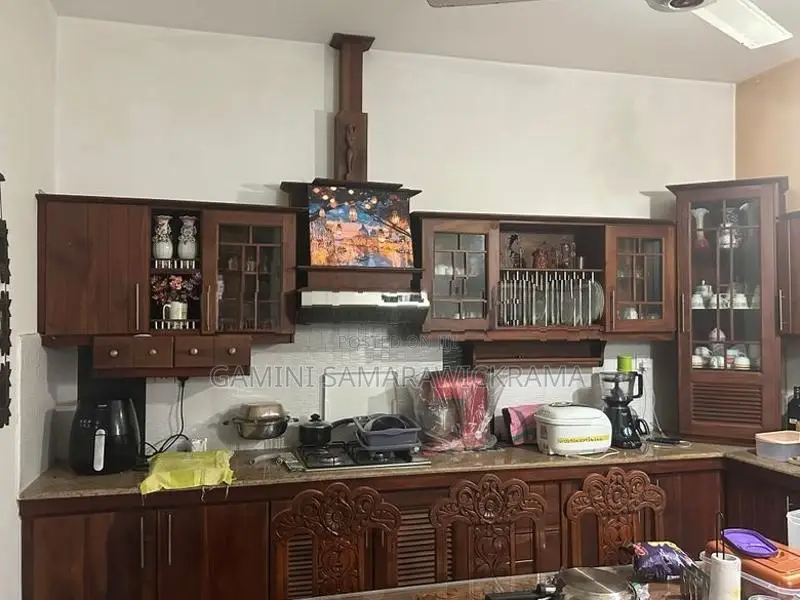 Teak Pantry Eight Chairs With A Large Table