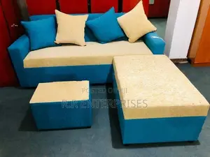 New L Sofa Set with Stool