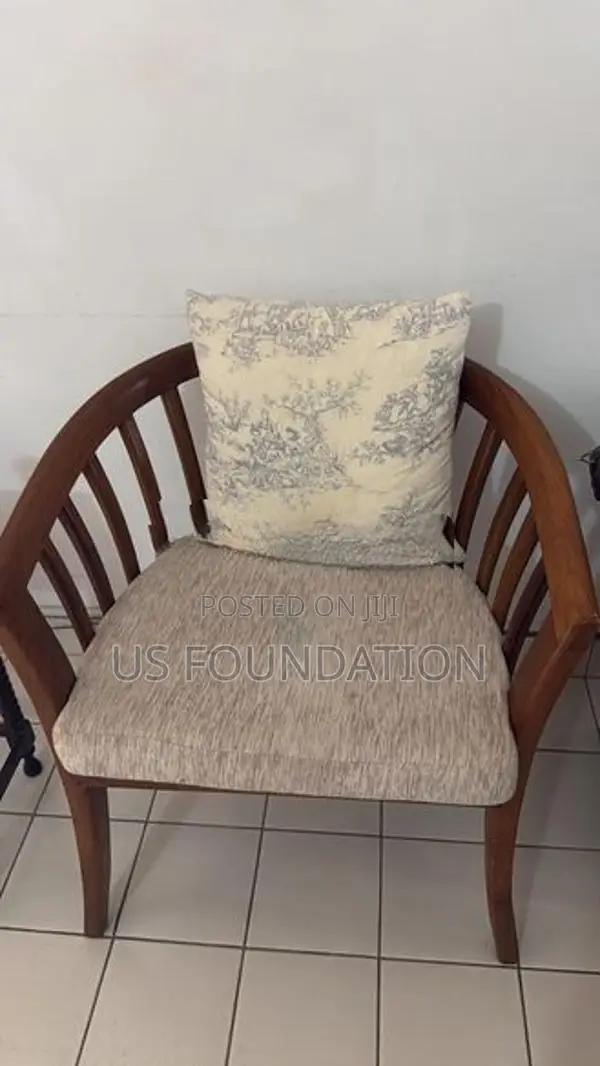 Teak Peanut Chairs with Cushions