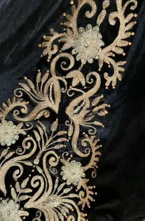 Black Velvet Indian Maxi Dress