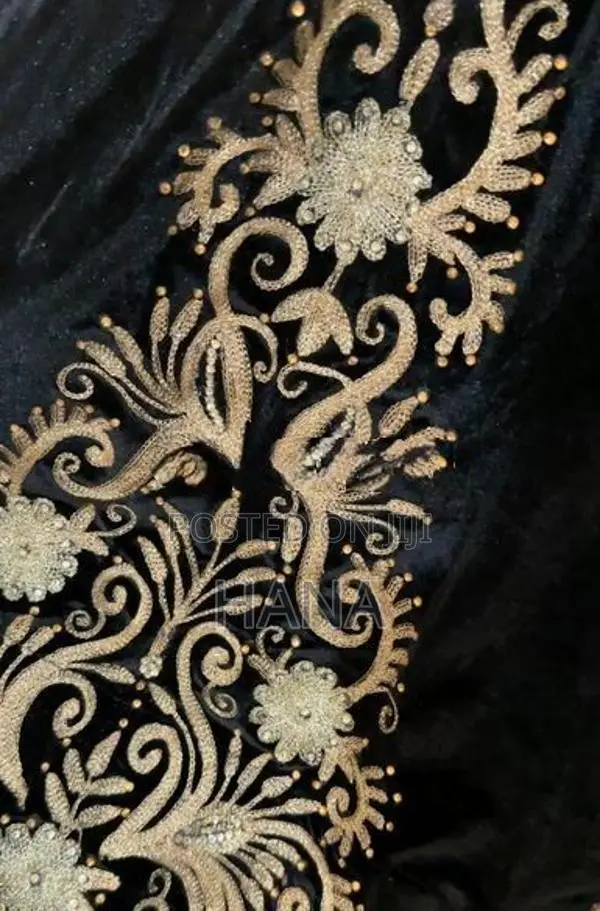 Black Velvet Indian Maxi Dress