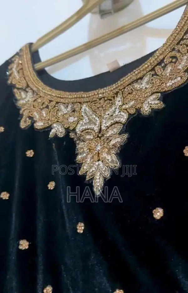 Black Velvet Indian Maxi Dress