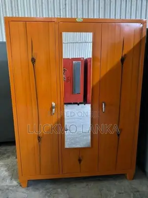 New 3 Door Steel Cupboard With Mirror (Mm3)