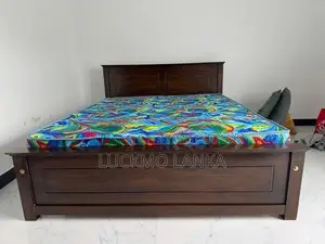 New 6x5 Teak Box Bed With Arpico Hybrid Mattress (Mm10)