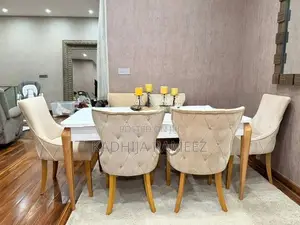 Upholstered Custom Dining Table With Chairs