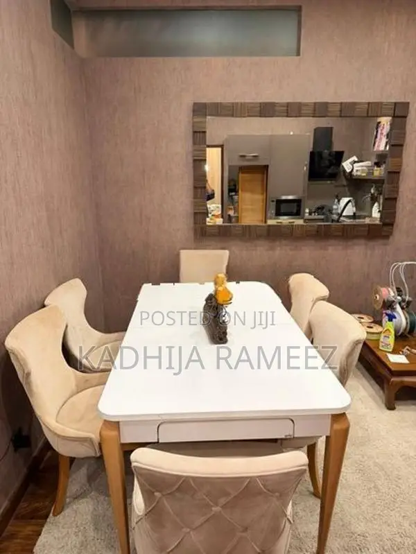 Upholstered Custom Dining Table With Chairs