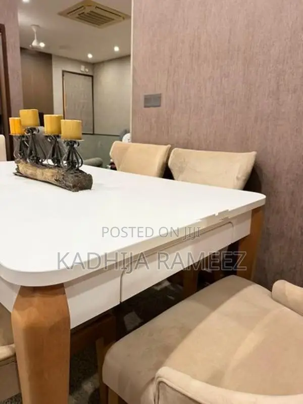 Upholstered Custom Dining Table With Chairs