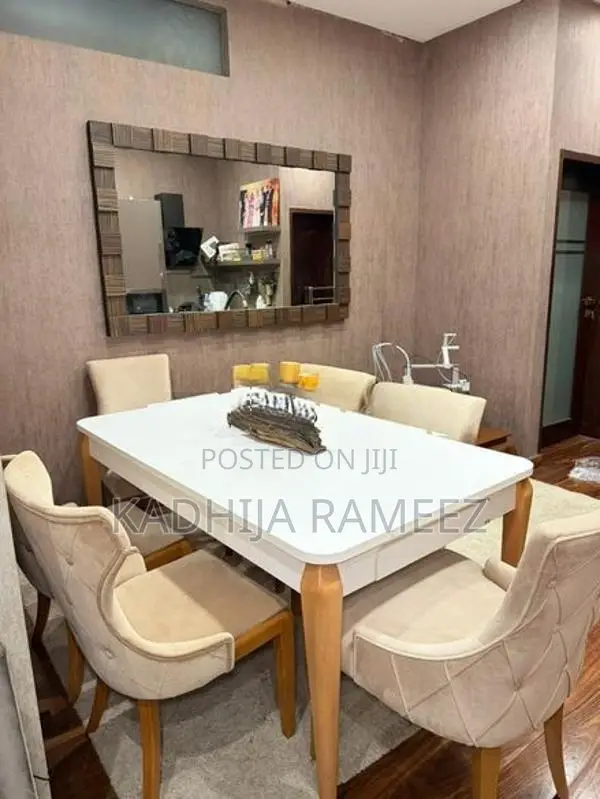 Upholstered Custom Dining Table With Chairs