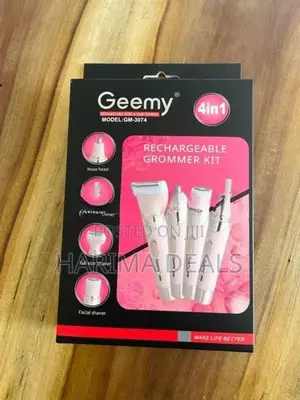 Geemy GM-3074 Rechargeable 4 In 1 Ladies Trimmer