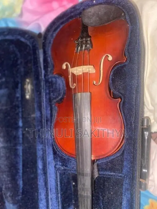 1/2 Full Size Violin With Case, Bow, Tuner Kaluthara