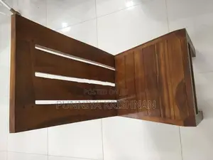Solid Teak Wood Dining Table Set – 6 Chairs