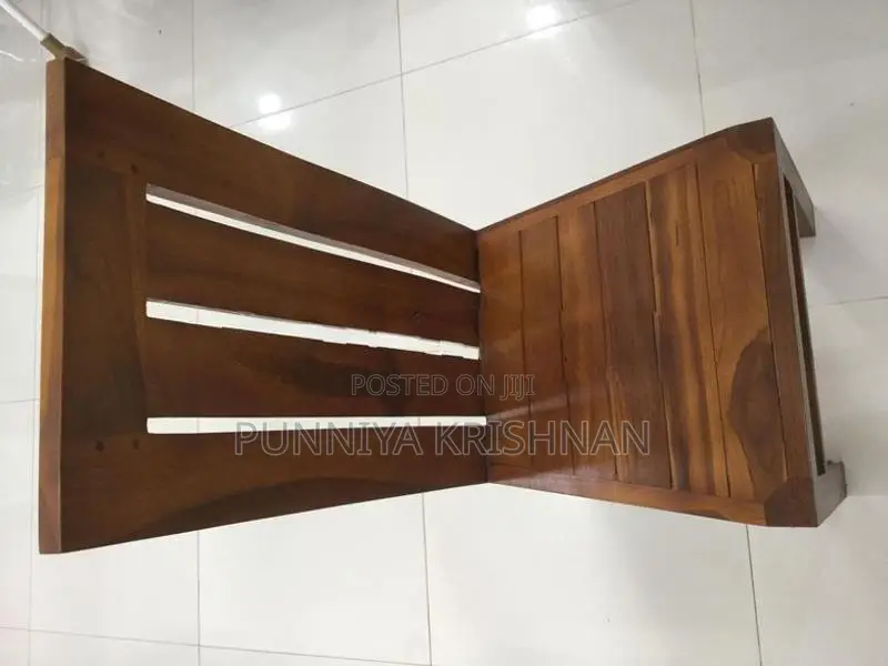 Solid Teak Wood Dining Table Set – 6 Chairs