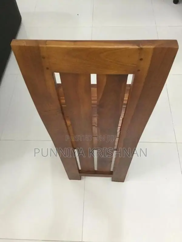 Solid Teak Wood Dining Table Set – 6 Chairs
