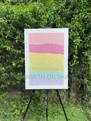Hand-Textured Pastel Abstract Canvas Wall Art (50cm x 70cm)