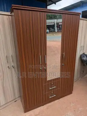 New 3 Door Melamine Wardrobes with Mirror