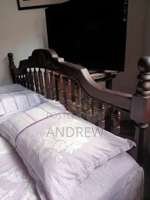 King Size Bed with Side Table