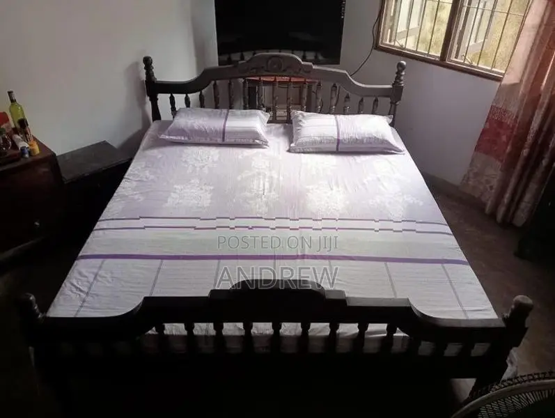 King Size Bed with Side Table