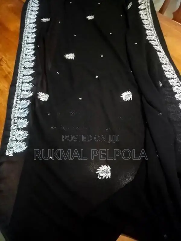 Black Georgette Saree