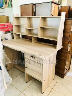 New Ash White Melamine Rack writing Table