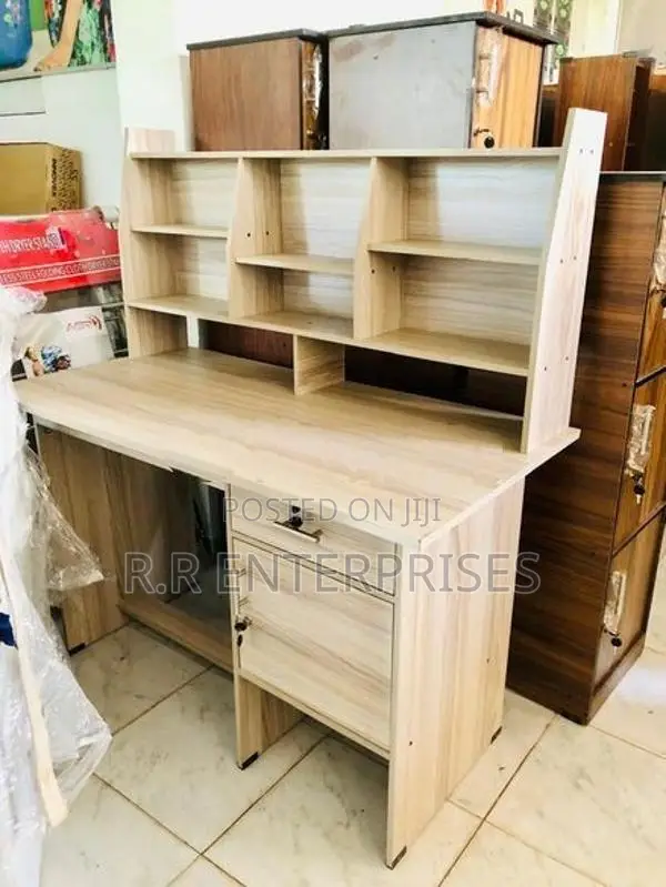 New Ash White Melamine Rack writing Table
