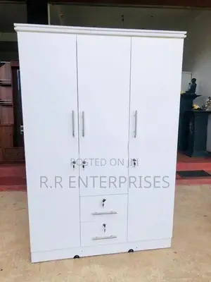 New 3 Door White Melamine Wardrobes