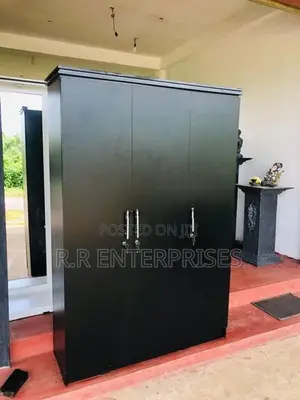 New 3D Black Melamine Wardrobes