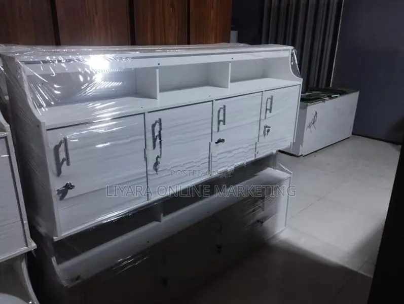 Melamine 4d Panrty Cupboard White