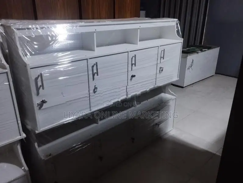 Melamine 4d Panrty Cupboard White