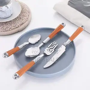 24 PCS High-Grade Stainless-Steel Cutlery Set With Rack