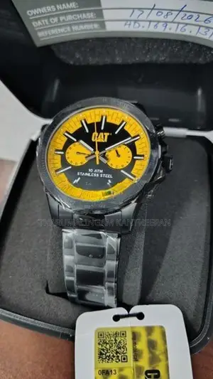 Cat - Boston Multi Black Yellow Watch