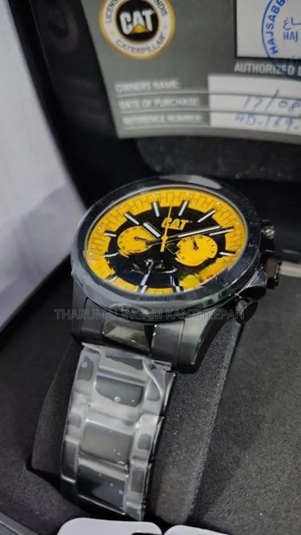 Cat - Boston Multi Black Yellow Watch
