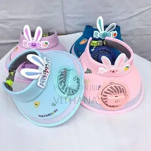 Kids Solar Rechargeable Fan with Hat