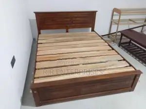 New 6*5 ft 72"*60" Teak Triple Queen Box Bed