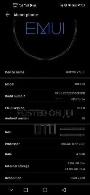 Huawei Y7p (Used)