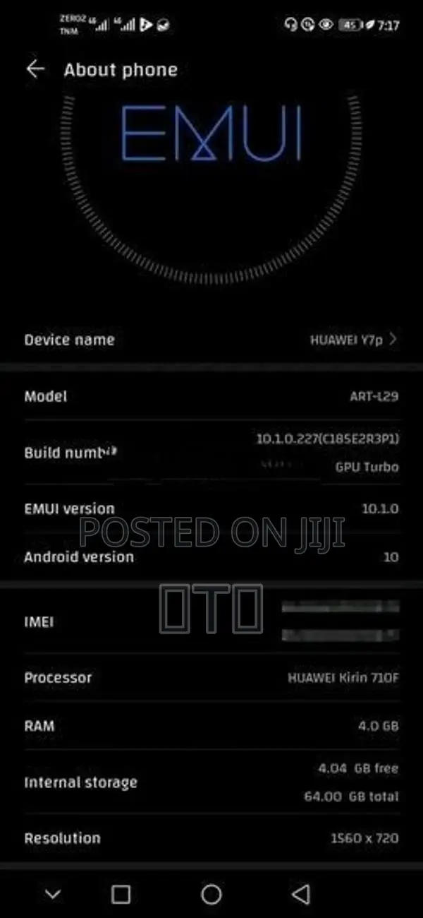 Huawei Y7p (Used)